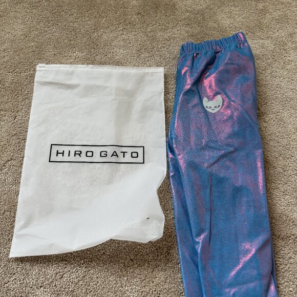 HIRO GATO Mystique Metallic Spandex Leggings M MEDIUM BRAND NEW LIMITED L@@K! - Picture 10 of 12